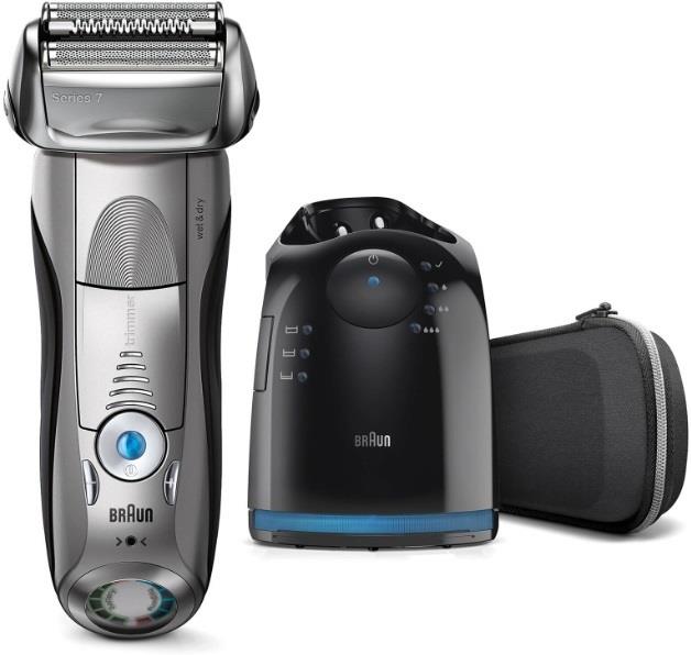 BRAUN Rasorio elettrico Braun Serie 7 9898CC wet & dry ricaricabile e lavabile